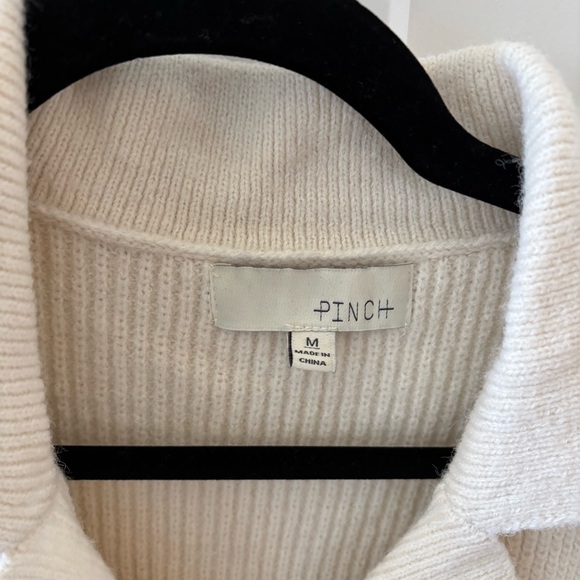Pinch Cream Collared Sweater - Picture 3 of 5